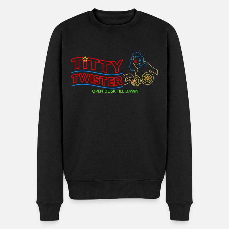 Titty Twister - Männer Premium Bio Pullover - Schwarz