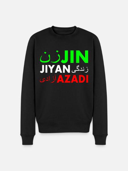 Jin jiyan azadi زن زندگی آزادی - Men's Premium Organic Jumper - black