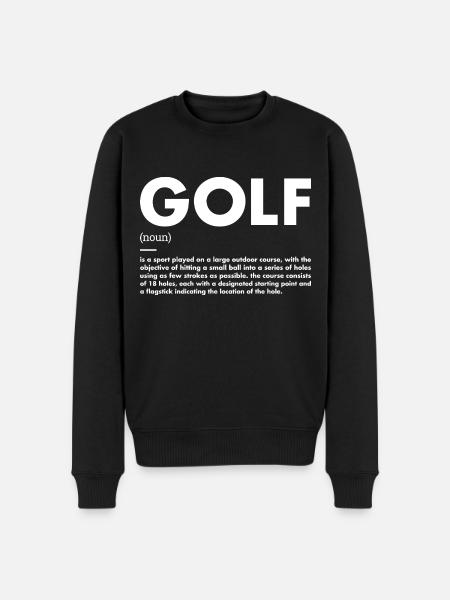 Sport Definition Golf - Men's Premium Organic Jumper - black