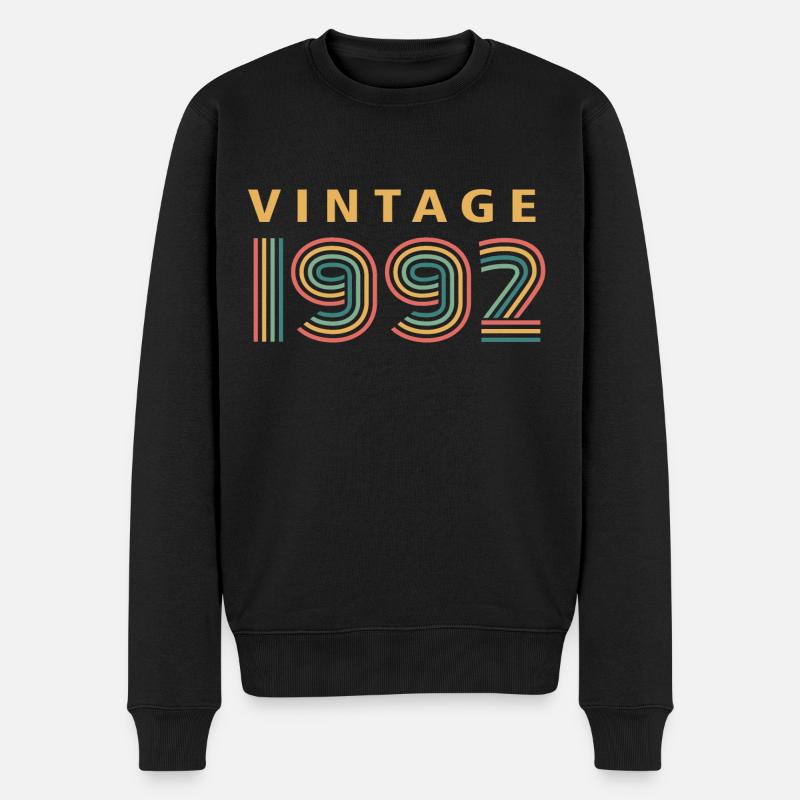 millésime 1992 - Pull Premium bio Homme - noir