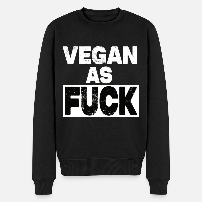 Végétalien comme Fuck - Pull Premium bio Homme - noir