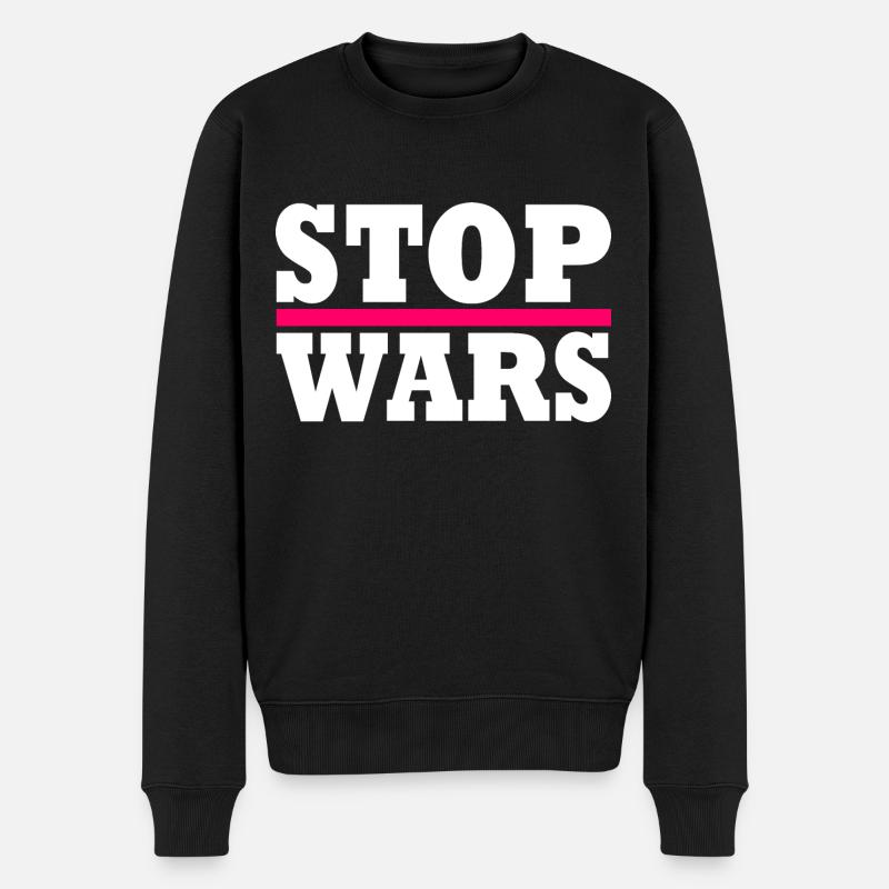 Stop wars - Pull Premium bio Homme - noir