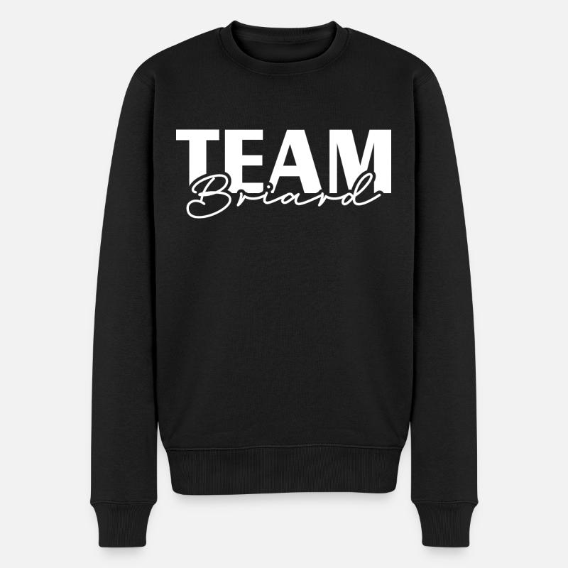 TEAM Briard Wilsigns Hunde IGP Hundesport - Männer Premium Bio Pullover - Schwarz
