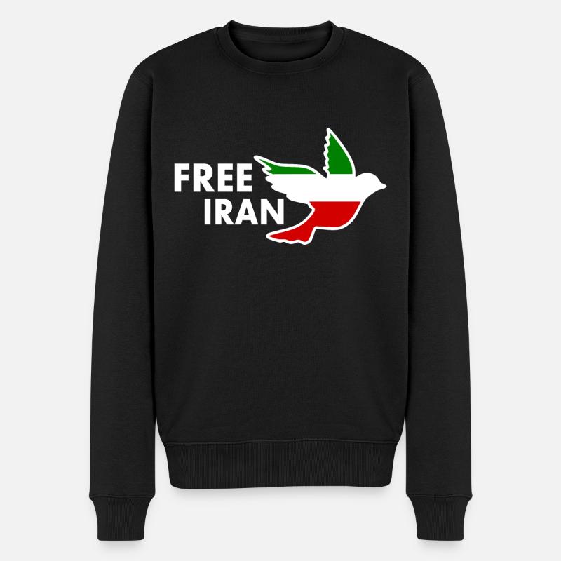 Free iran - Pull Premium bio Homme - noir