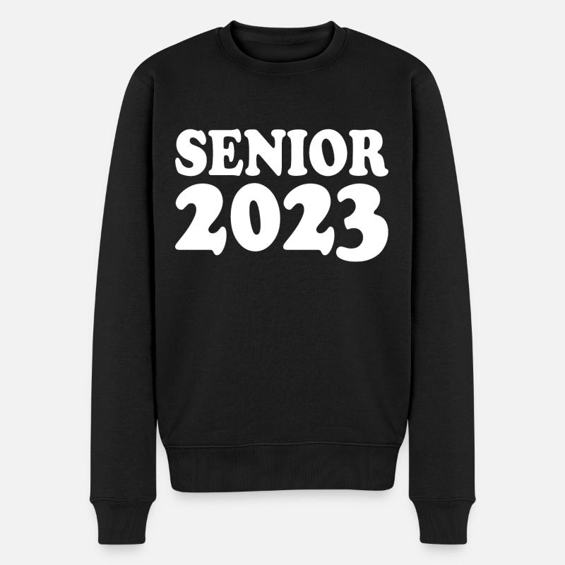 Senior 2023 - Männer Premium Bio Pullover - Schwarz