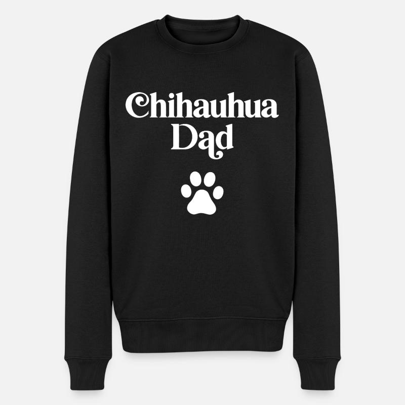 Papa Chihuahua - Pull Premium bio Homme - noir