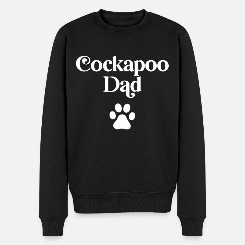 Cockapoo Papa - Männer Premium Bio Pullover - Schwarz