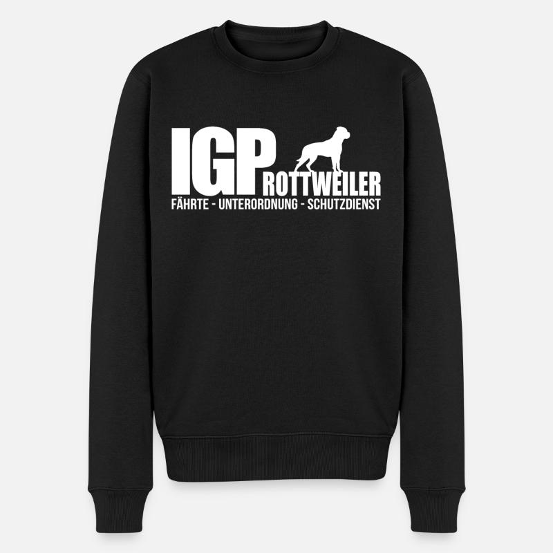 IGP ROTTWEILER Wilsigns Hunde Hundesport Geschenk - Männer Premium Bio Pullover - Schwarz
