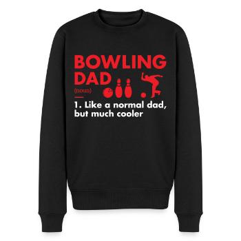 Sport Dad Definition Bowling - Men's Premium Organic Jumper - black - Front - Nico (187cm)