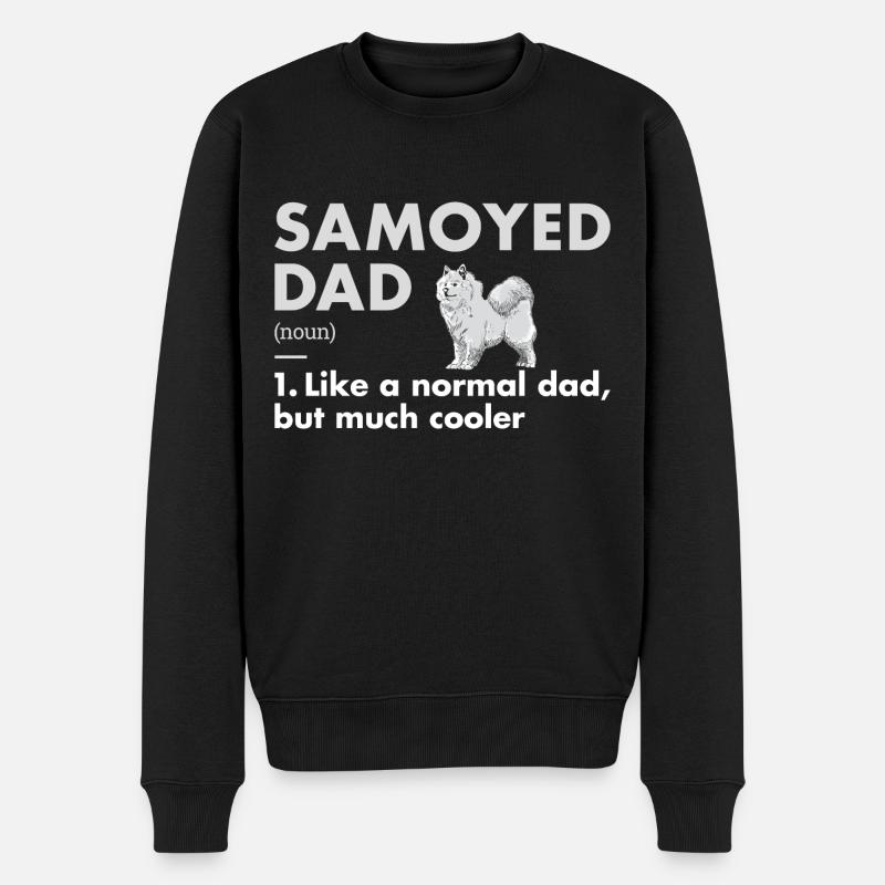 Samoyed Dad Definition - Men's Premium Organic Jumper - black