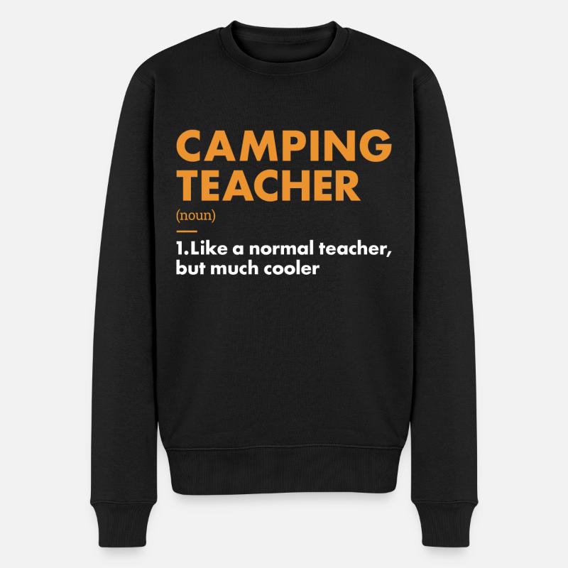 Camper Enseignant Définition Camping - Pull Premium bio Homme - noir