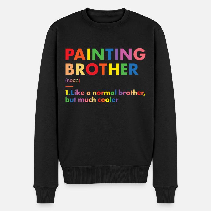 Painter Brother Definition Painting - Männer Premium Bio Pullover - Schwarz
