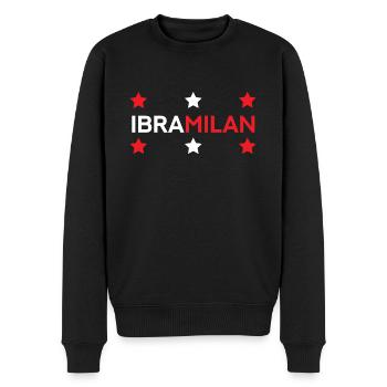 Ibra Milan - Pull Premium bio Homme - noir - Devant - Nico (187cm)