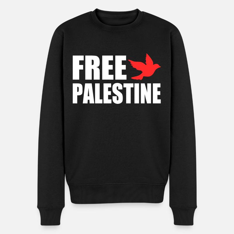Free palestine - Pull Premium bio Homme - noir