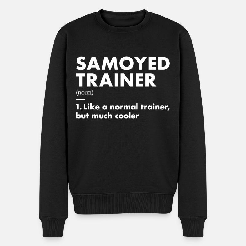 Samoyed Trainer Definiton - Men's Premium Organic Jumper - black