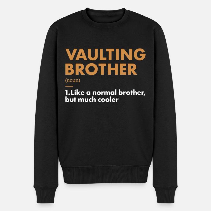 Vaulter Brother Definition Vaulting - Männer Premium Bio Pullover - Schwarz