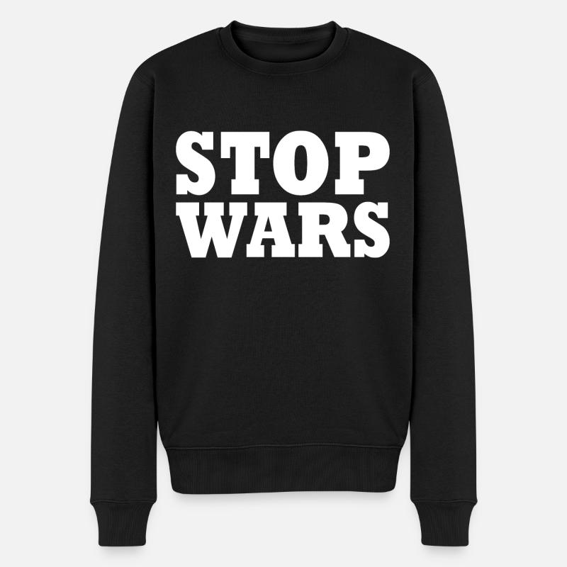 Stop wars - Pull Premium bio Homme - noir