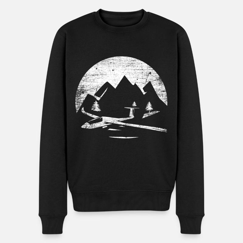 Segelfliegen Pilot Segelflieger - Männer Premium Bio Pullover - Schwarz