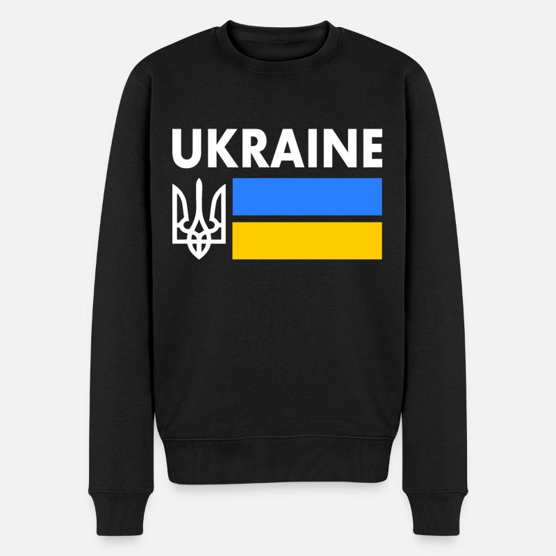 Ukraine - Pull Premium bio Homme - noir