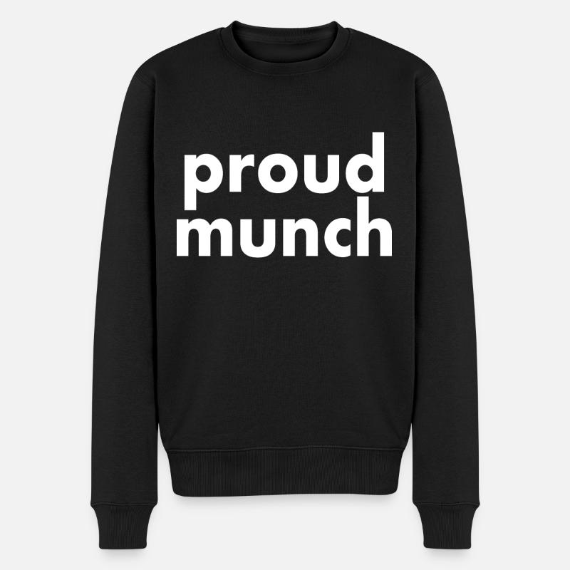 Proud munch - Pull Premium bio Homme - noir