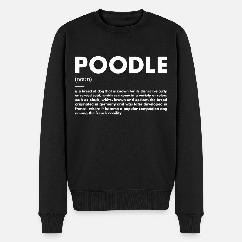 Définition du caniche - Pull Premium bio Homme - noir