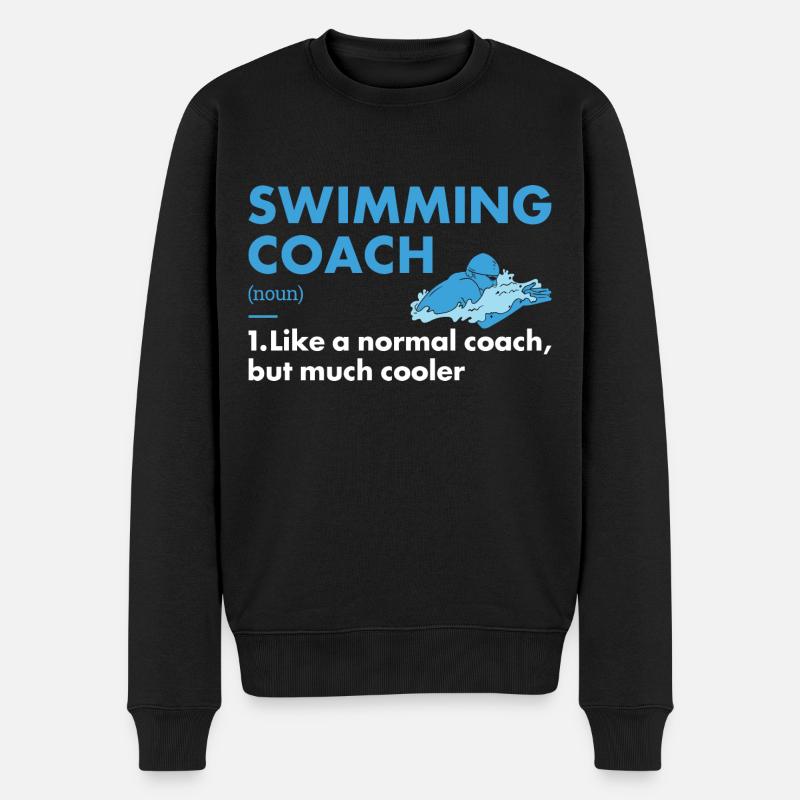 Entraîneur sportif Natation - Pull Premium bio Homme - noir