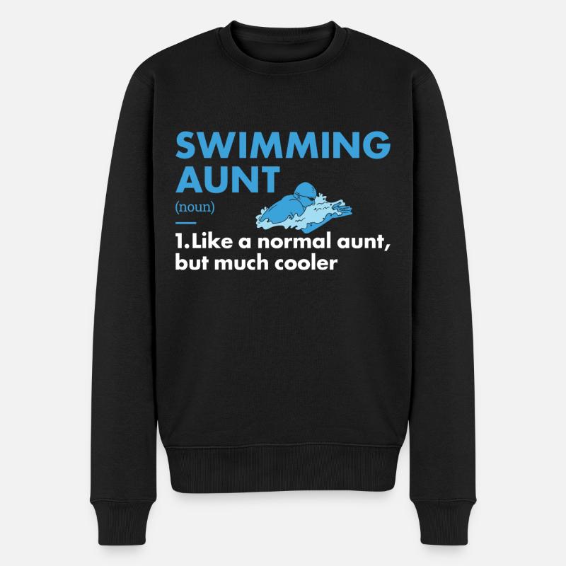 Sport Tante Natation - Pull Premium bio Homme - noir