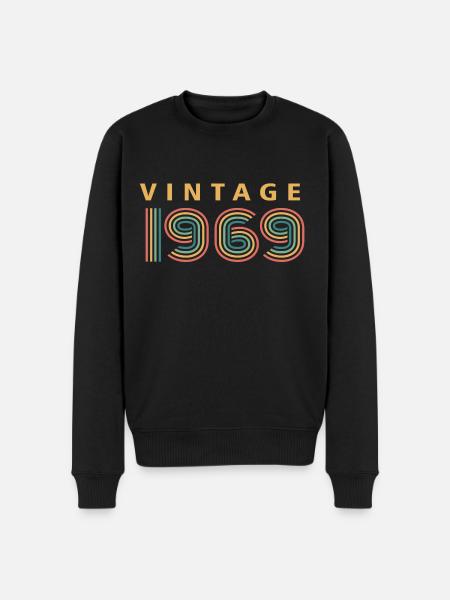 millésime 1969 - Pull Premium bio Homme - noir
