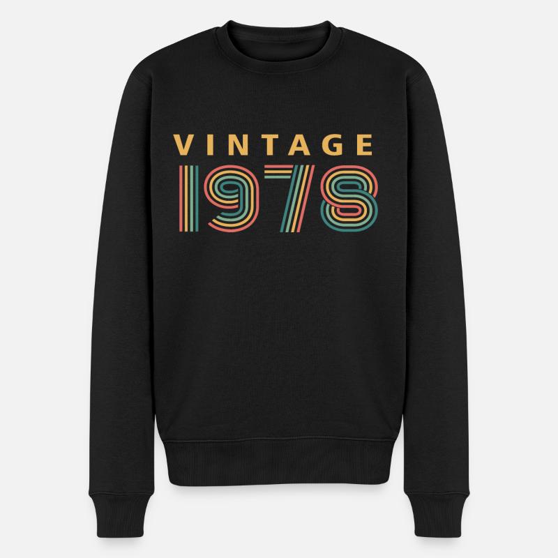 millésime 1978 - Pull Premium bio Homme - noir