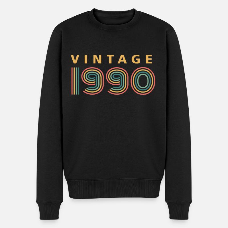 millésime 1990 - Pull Premium bio Homme - noir
