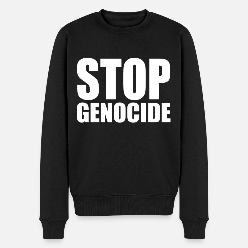 Stop genocide - Pull Premium bio Homme - noir
