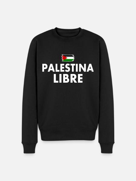 palestina libre - Men's Premium Organic Jumper - black