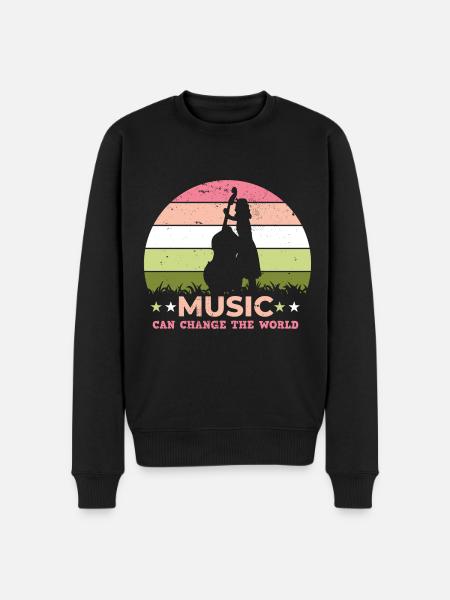 Musician Music Rhythm Clef - Men's Premium Organic Jumper - black
