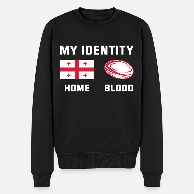 Mon identité Rugby - Pull Premium bio Homme - noir
