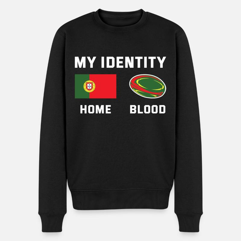 Mon identité Portugal Rugby - Pull Premium bio Homme - noir