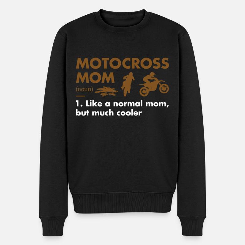 Sport Maman Définition Motocross - Pull Premium bio Homme - noir