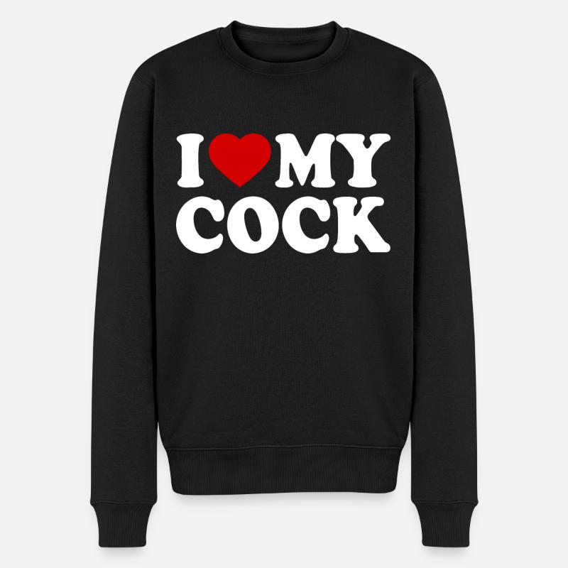 I love my cock - Pull Premium bio Homme - noir