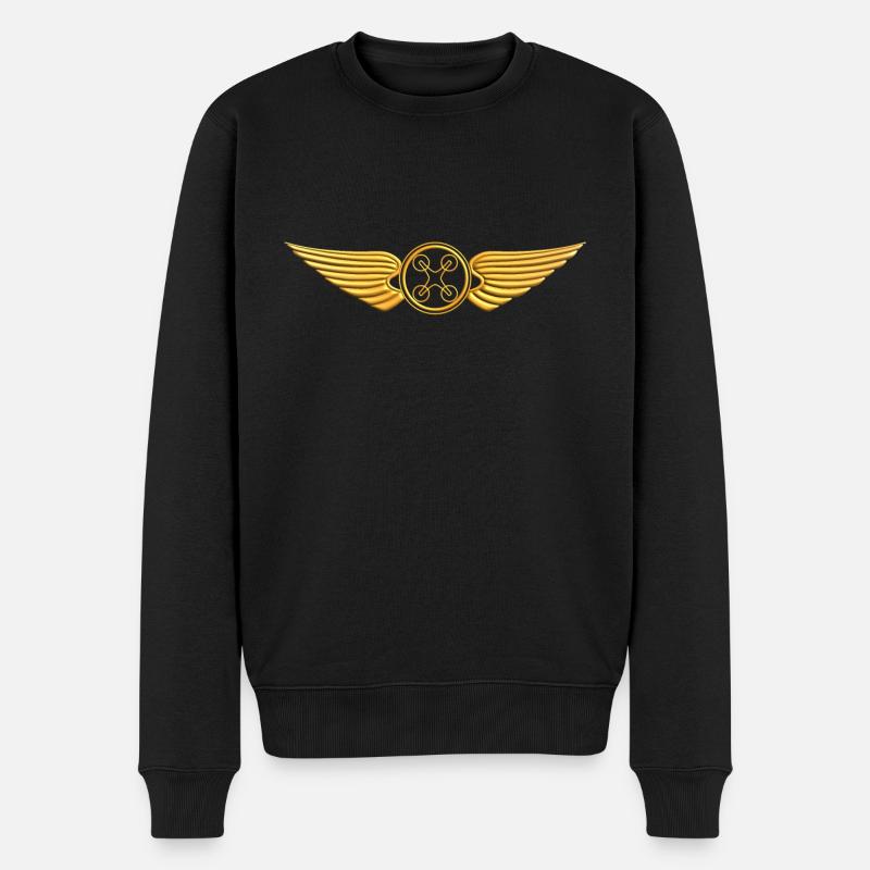 Drone Pilot Badge Quadcopter - Pull Premium bio Homme - noir