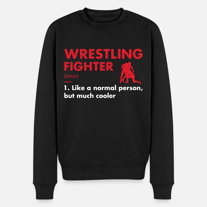 Sport Fighter Définition Lutte - Pull Premium bio Homme - noir