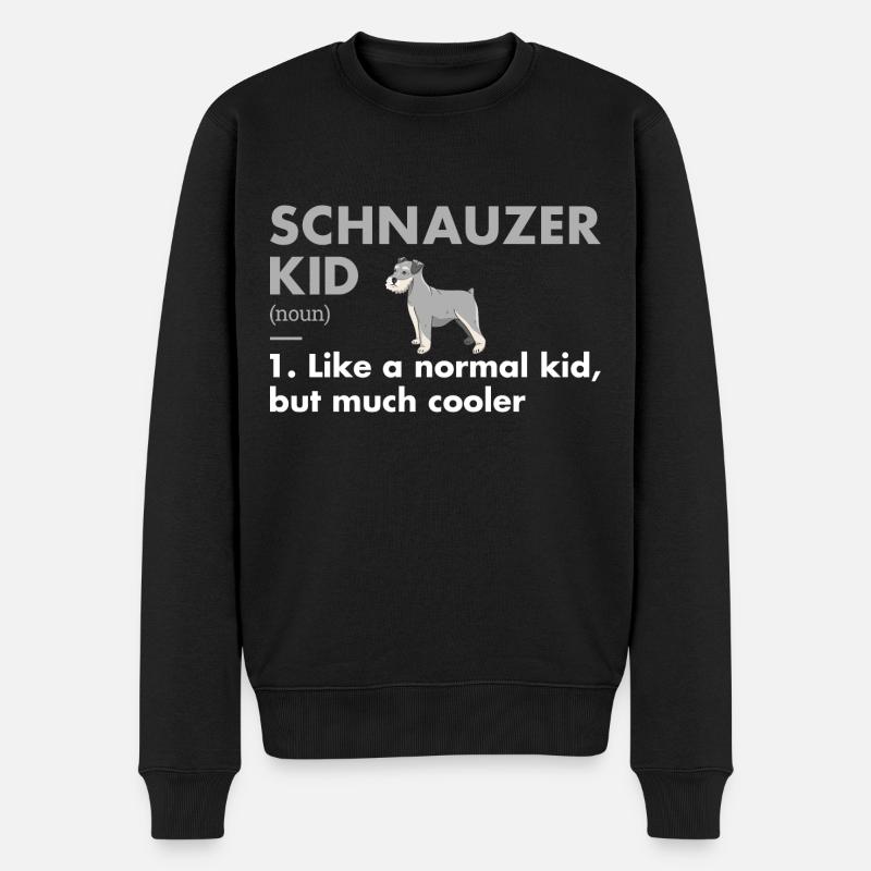 Schnauzer Kid Définition - Pull Premium bio Homme - noir