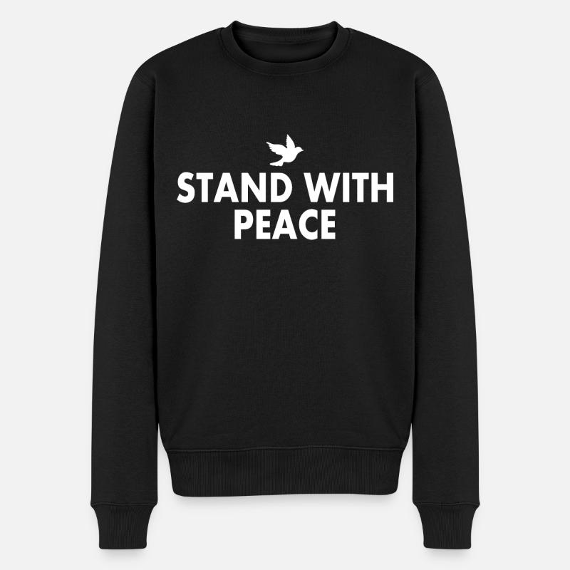 Stand with peace - Pull Premium bio Homme - noir