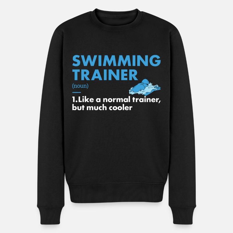 Entraîneur sportif Natation - Pull Premium bio Homme - noir