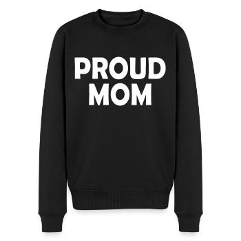 Proud mom - Männer Premium Bio Pullover - Schwarz - Vorne - Nico (187cm)