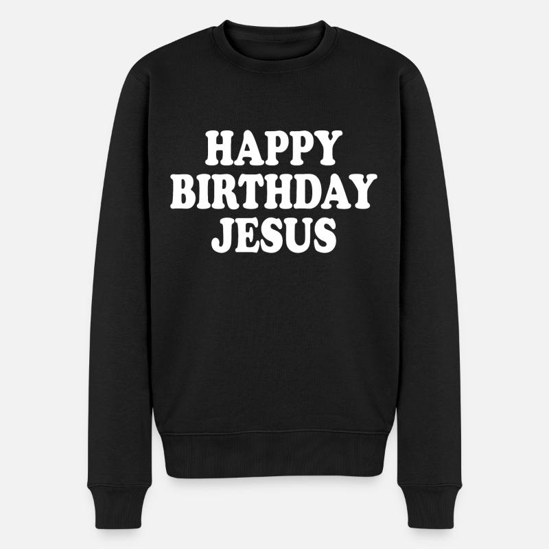 Happy birthday jesus - Pull Premium bio Homme - noir