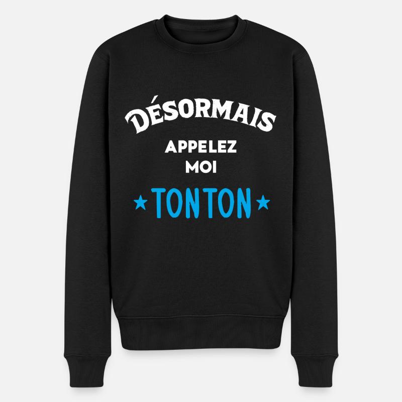 Idée D'Annonce De Grossesse - Pull Premium bio Homme - noir