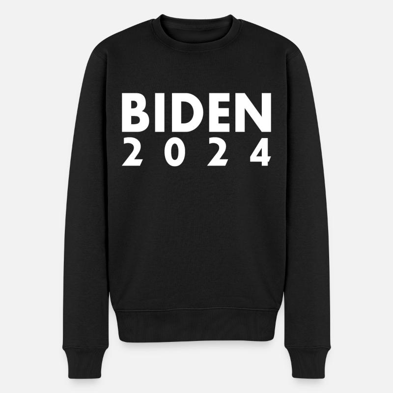 Biden 2024 - Männer Premium Bio Pullover - Schwarz