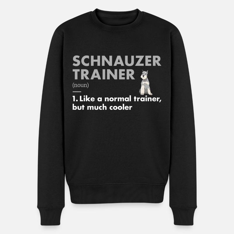 Schnauzer Trainer Definiton - Männer Premium Bio Pullover - Schwarz
