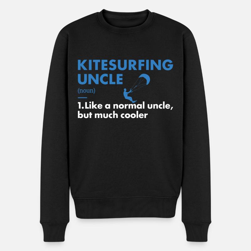 Sport Oncle Kitesurf - Pull Premium bio Homme - noir