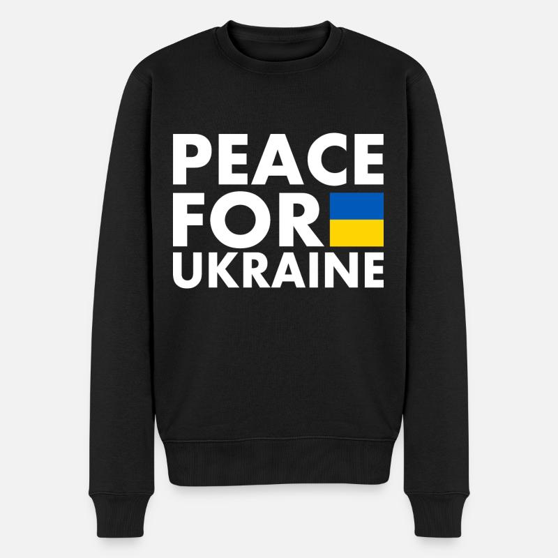 Ukraine - Pull Premium bio Homme - noir