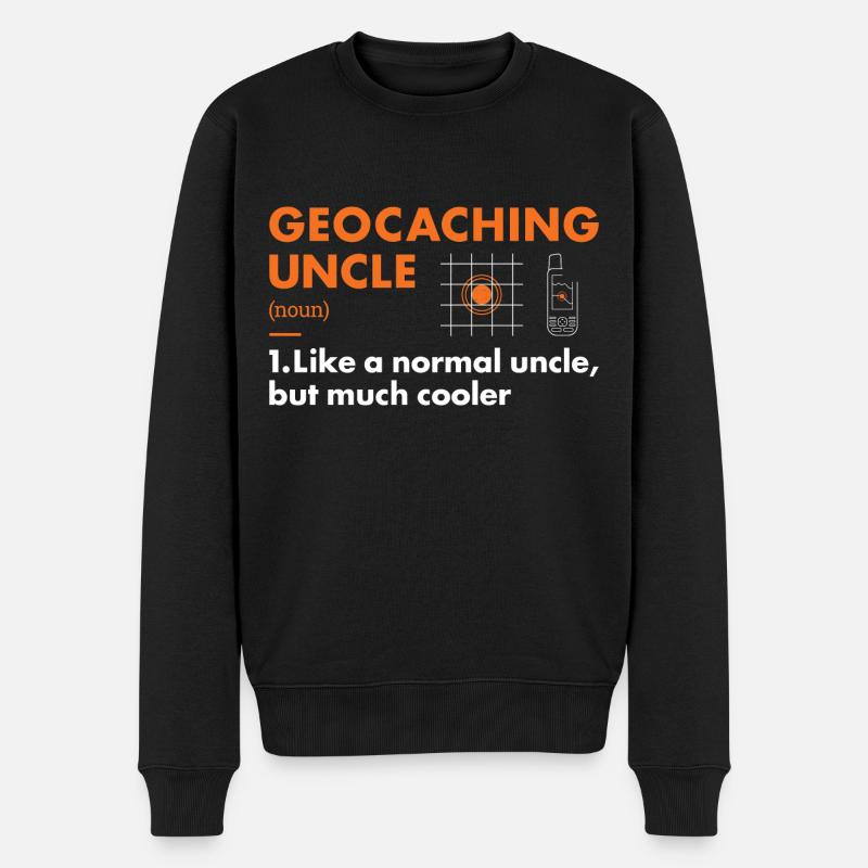 Geocacher Uncle Définition Géocaching - Pull Premium bio Homme - noir